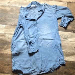 Denim shirt dress